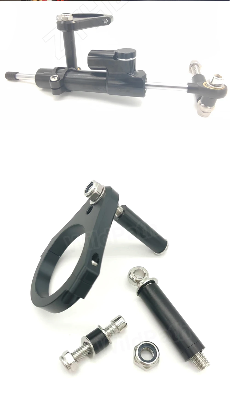 Steering Damper 255mm And bracket For Kukirin G2 Master / G2 Max / G3 Pro
