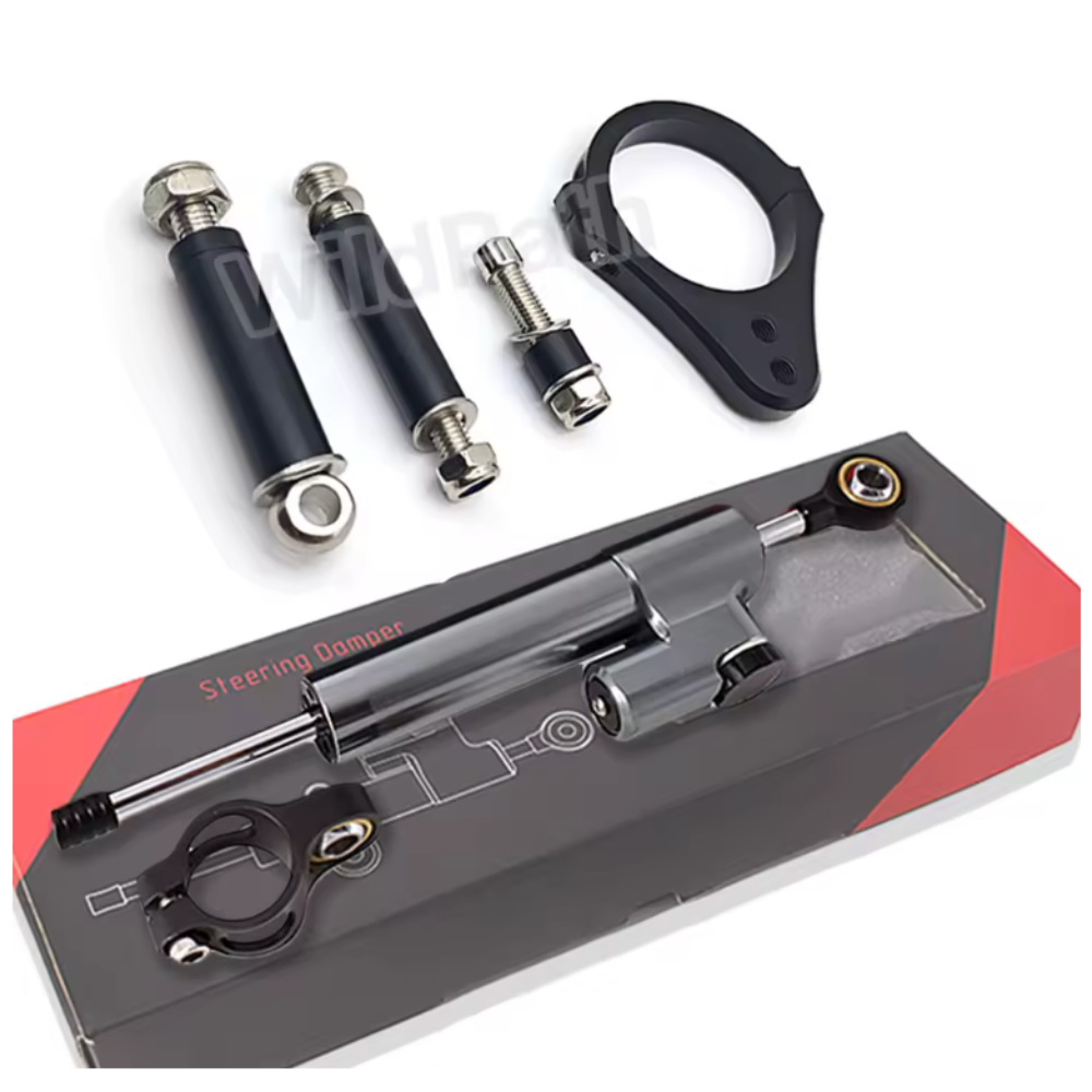 Steering Damper 255mm And bracket For Kukirin G2 Master / G2 Max / G3 Pro